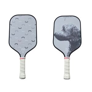 APL Pro Pickleball Paddle USA Approved Dog Graphic Composite Gray Performance